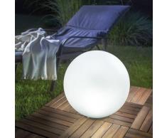 Solar multicolor Leuchtkugel 40 cm - 7 Lichtfarben Dauerlicht oder Wechsellicht - 8 Std.