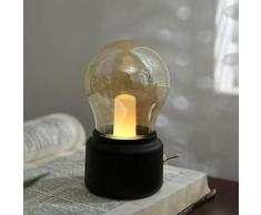 Usb aufladbare Retro Nachttischlampe, led Leuchten Tischlampe Nachtlicht Mini Schreibtischlampe für