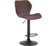 CLP - Barhocker Cork Stoff-braun-Metall matt schwarz