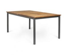 Chillvert - Gartentisch Chillver Blackbird aus Eukalyptus Holz und Aluminium 160x100x74 cm