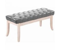 Sitzbank Ramses Kunstleder antik-weiß-grau-100 cm