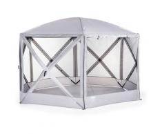Westmann Polyester Camping Pavillon Faltpavillon Flexion grau 350x300x225 cm