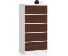 Kommode K60 mit 5 Schubladen | für das Wohnzimmer Schlafzimmer Schrank Büro Arbeitszimmer |