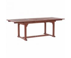 Beliani - Praktischer, rechteckiger Gartentisch aus Holz ausziehbar 160/220 x 90 cm Gartenmöbel,