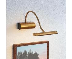 Lindby - LED-Bilderleuchte Rakel mit Flexarm, messing antik - messing antik