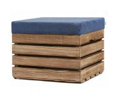 Grandbox - Sitzhocker aus Holz 37x40x50 Polster, Sitztruhe Hocker mit Stauraum, Sitzbank, Sitzpouf,