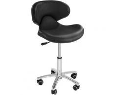 Friseurstuhl Rollhocker Kosmetikstuhl Arbeitshocker Hocker 57 cm Schwarz Physa