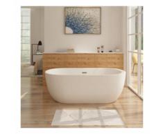 Freistehende Badewanne FRISANGE Design - aus Acryl in Weiß 150x75 cm