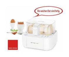 Emerio Eierkocher EB-115560.12, 6 Eier, 400 Watt, Sprachausgabe, weiß