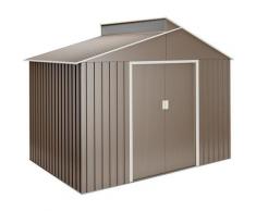 Hoggar - Lattsta Metall-Gartenhaus 5,44 m2 - 10 Jahre Garantie - 282x192x222cm. Metall-Schuppen