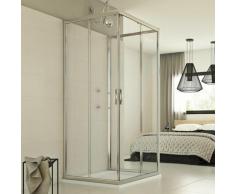 Evolution Trio 3-seitige Duschkabine 80x100x80 CM H198 ESG-Klarglas