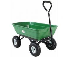 Gardebruk - Gartenkarre 300 kg Kunststoff Kippfunktion Lenkachse Transportwagen Bollerwagen