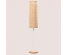 Stehlampe aus Rattan Ytse Large Rattan - Eisen - Braun Natur - Sklum