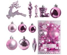 30 Weihnachtskugeln aus Kunststoff, Weihnachtskugeln, Christbaumkugeln, Christbaumkugeln,