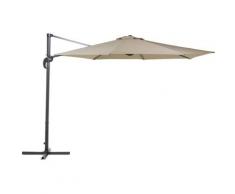 Ampelschirm Ø300 cm sandbeige/dunkelgrau SAVONA