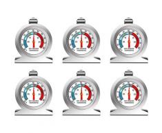 6 stücke Thermometer Kühlschrank Grand Dial Edelstahl Temperatur für Gefrierkühler mit