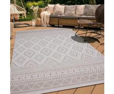 Paco Home - In-& Outdoor Teppich Balkon Terrasse Küchenteppich Modernes Boho Ethno Muster 160x220