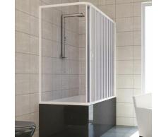 Idralite - Badewannenaufsatz in PVC H 150 cm Mod. Nadia 70x140 cm mit seitlicher Öffnung