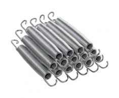 Trampolinfedern 22,86cm | Satz mit 15 Trampolin-Ersatzfedern | Hochbelastbare verzinkte, Metall