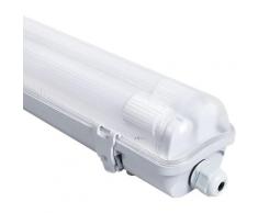Hengmei - led Feuchtraumleuchte 150cm Wannenleuchte 24W led T8 Röhre Neutralweiß Deckenleuchte
