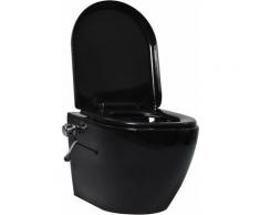 Wand-WC ohne Spülrand mit Bidet-Funktion Keramik Schwarz Vidaxl Schwarz