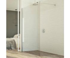 Duschwand Duschkabine 80 CM in Klarglas 8 mm mod. Walk In Lato H198