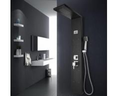 Hengda Duschpaneel mit LCD Display Set, Gartendusche Regendusche und Handbrause, Regendusche, aus