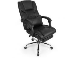 Oobest - Bürostuhl Chefsessel Drehstuhl Bürosessel Gaming Schreibtischstuhl Schwarz