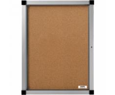 QUIPO Schaukasten, Flügeltür - 9 (3 x 3) DIN-A4-Blätter - Naturkork-Rückwand