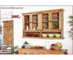 1a Direktimport Hängevitrine Hängeschrank, original MEXICO Möbel, Vitrine, Pinie