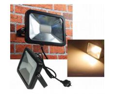 CHILITEC LED Fluter SlimLine 30W warmweiß 2200lm IP44 schwarz EEK:A+