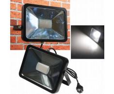 CHILITEC LED Fluter SlimLine 50W neutralweiß 3800lm IP44 schwarz EEK:A+