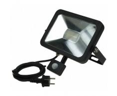 CHILITEC LED Fluter SlimLine 30W neutralweiß 2100lm Bewegungsmelder schwarz EEK:A+