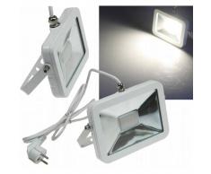 CHILITEC LED Fluter SlimLine 30W neutralweiß 2300lm IP44 weiß EEK:A+