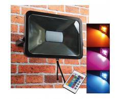 CHILITEC RGB LED Fluter SlimLine 50W Farbwechsel mit Fernbedienung IP44 EEK:A
