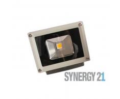 SYNERGY21 LED Fluter Outdoor 10W 900lm kaltweiß 230V AC IP65 dimmbar grau EEK:A