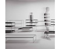 Kartell Trays rechteckiger Tabletttisch, klein, weiß
