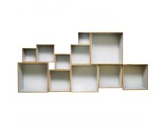 OK Design Babushka Boxes Wandregal, hellgrau