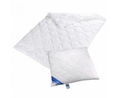 BettwarenShop Microfaser Set Bettdecke Duo und Kopfkissen