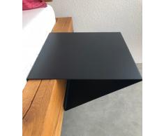 Nachttisch 30x13cm 'Theresa' Metall schwarz