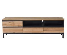TV Board 160cm 'Tirana' Wildeiche Schwarz