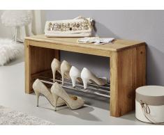 Schuhregal 100x30cm 'Bayreuth' Wildeiche massiv