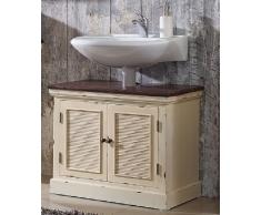Waschbeckenunterschrank 73cm 'Malta' Paulownia creme
