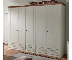 Kleiderschrank 288cm 'Sophie' Kiefer & Eiche