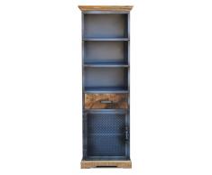 Standregal 60x184cm 'Detroit' Mango natur Metall