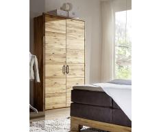Kleiderschrank 124cm 'Graz' Wildeiche geölt