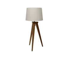 Tischlampe "Jea" Bambus-Holz, Schirm aus Stoff