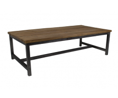 Couchtisch 120x60cm 'Melbourne' Teak Eisen