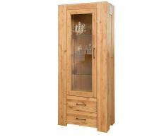 Vitrine 80cm 'Queens' Wildeiche geölt FSC MIX 70%