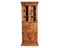 Vitrine 80x195cm 'Hacienda' Pinie gewachst
